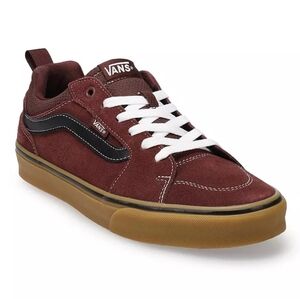 VANS Filmore Skater Casual Sneakers, Wine Black, Gum Sole, Size 8
